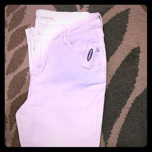 Old Navy White Rockstar Jeans
